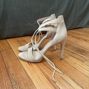 Gianni Bini Nude tie front high heels